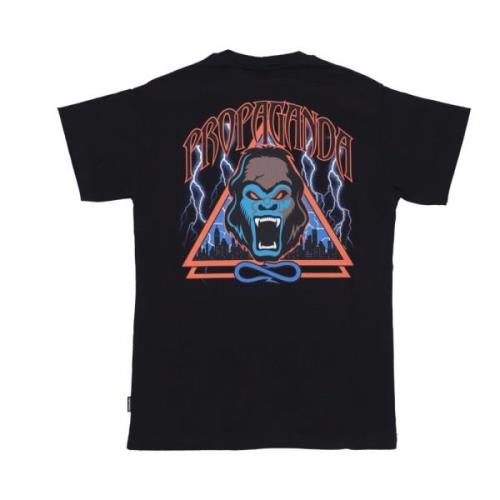 Propaganda Gorilla Tee Svart Kortärmad T-shirt Black, Herr