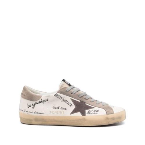 Golden Goose Graffiti Stjärna Kalv Sneakers White, Herr