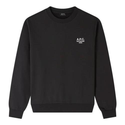 A.p.c. Svart Unisex Tröja Rue Madame Paris Black, Herr