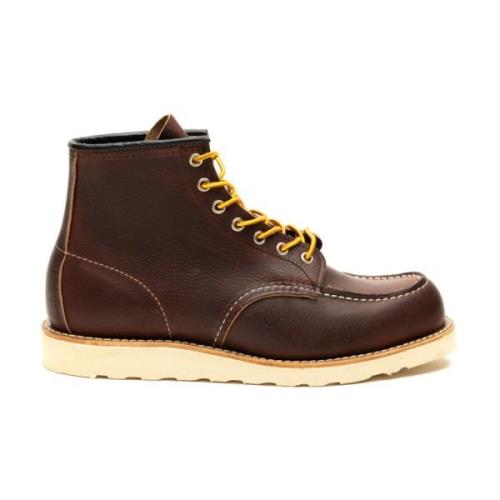 Red Wing Shoes Bruna Platta Läderstövlar Brown, Herr