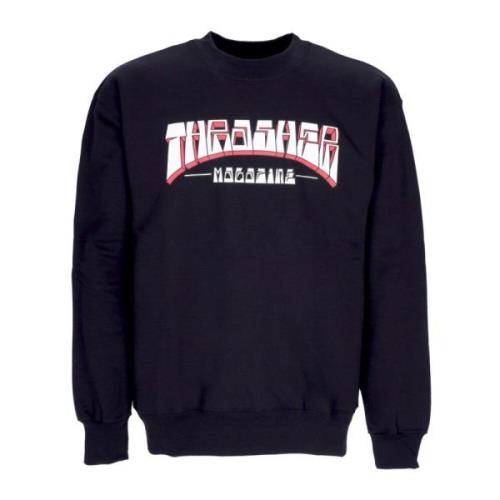 Thrasher Signatur Crewneck Sweatshirt Svart/Vit/Röd Black, Herr