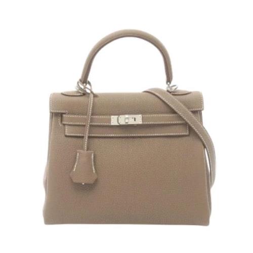 Hermès Vintage Pre-owned Laeder handvskor Gray, Dam