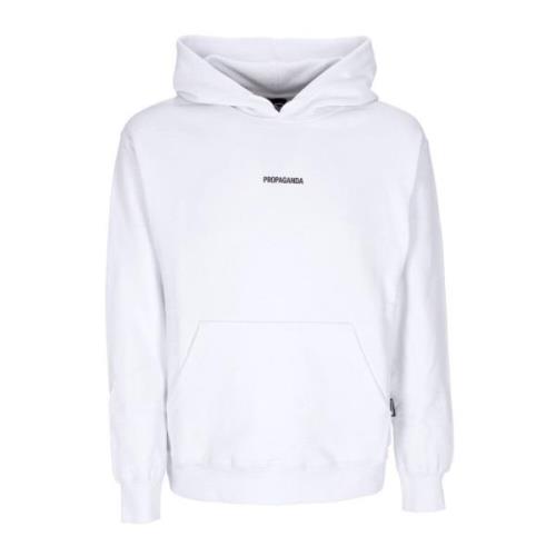 Propaganda Vit Lättviktig Bandana Hoodie Sweatshirt White, Herr