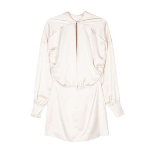 Andamane Vit Klänning Aw24 Dammode White, Dam