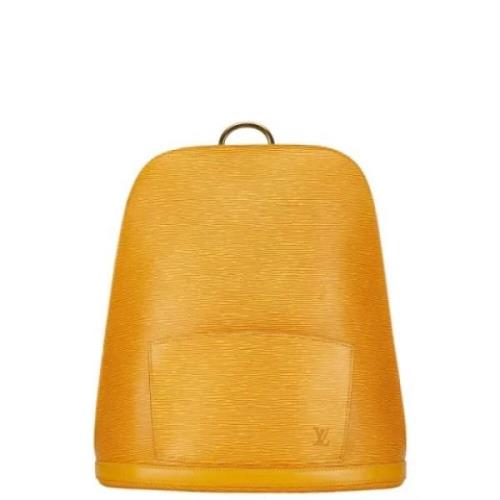 Louis Vuitton Vintage Pre-owned Laeder ryggsckar Yellow, Dam