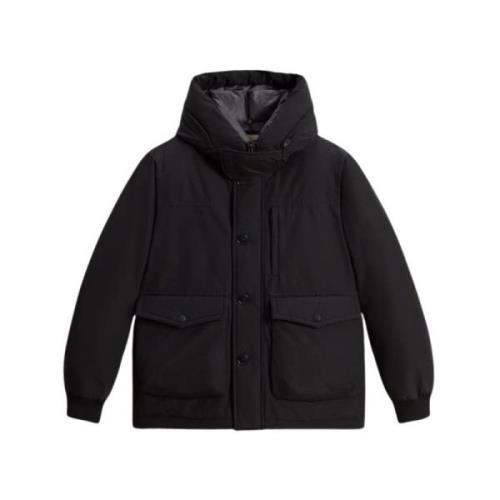 Woolrich Svart Bomberjacka Herr Stil Black, Herr