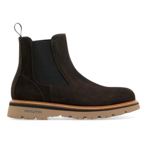 Woolrich Bruna Chelsea Boots Mocka Kalvskinn Herr Brown, Herr