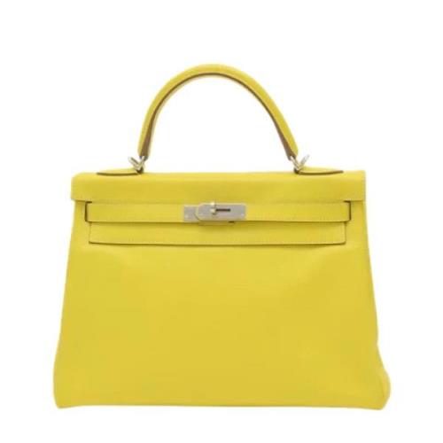 Hermès Vintage Pre-owned Tyg handvskor Yellow, Dam