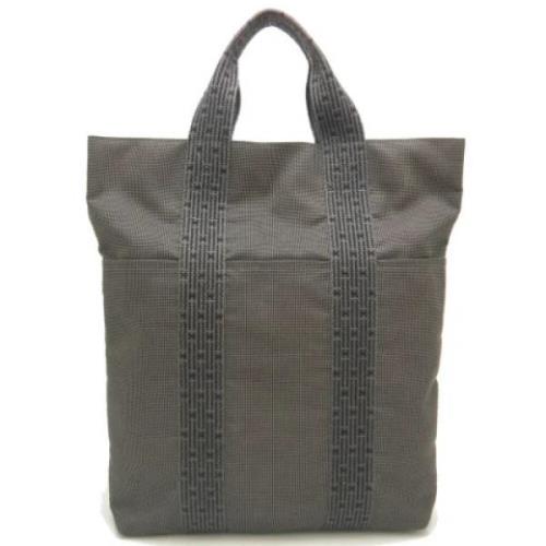 Hermès Vintage Pre-owned Nylon totevskor Gray, Dam