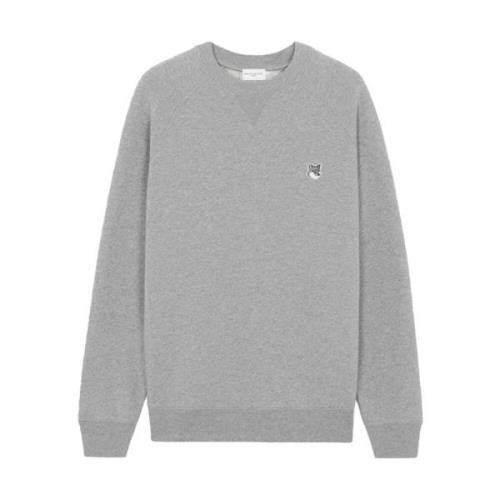 Maison Kitsuné Stiligt Sweatshirt för en Modern Look Gray, Herr