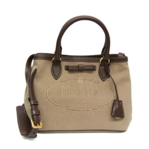 Prada Vintage Pre-owned Laeder prada-vskor Beige, Dam