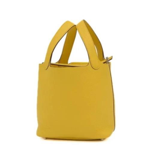 Hermès Vintage Pre-owned Laeder handvskor Yellow, Dam