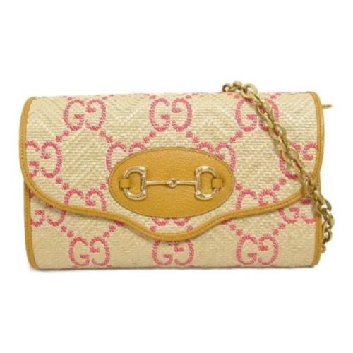 Gucci Vintage Pre-owned Laeder gucci-vskor Beige, Dam