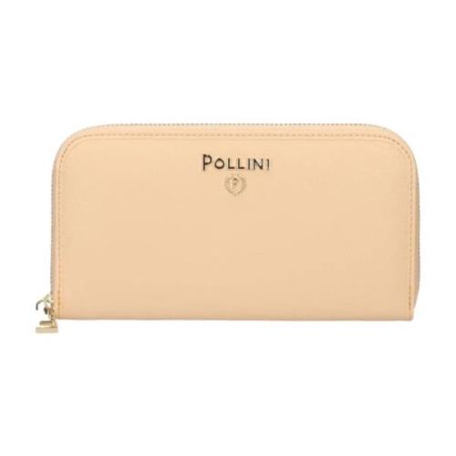 Pollini Dragkedja Plånbok Beige, Dam