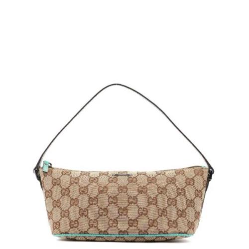 Gucci Vintage Pre-owned Canvas gucci-vskor Beige, Dam