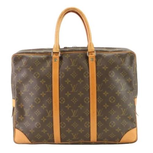 Louis Vuitton Vintage Pre-owned Canvas portfljer Brown, Herr