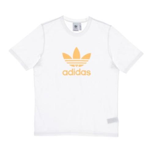 Adidas Klassisk Trefoil Herr T-shirt Vit/Orange White, Herr