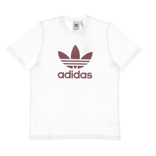 Adidas Trefoil Tee Vit/Still Crimson White, Herr