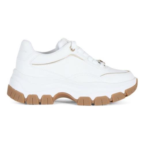 Guess Chunky Eco-Läder Logo Sneakers White, Dam