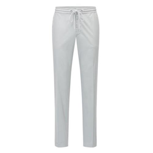 Hugo Boss Slim Fit Elastiska Bomullsbyxor Grå Gray, Herr