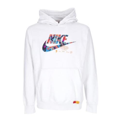 Nike Sportkläder Hoodie Långärmad Sweatshirt White, Herr