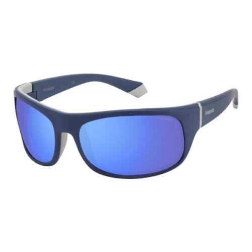 Polaroid Blue Grey/Blue Sunglasses Blue, Herr