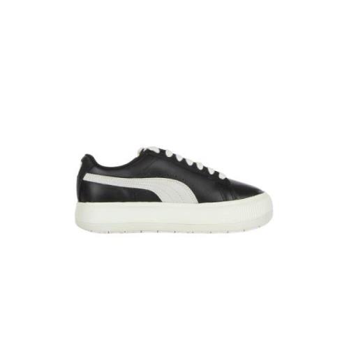 Puma Svart Mocka Låg-Top Sneaker Black, Dam