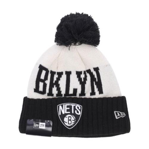 New Era NBA Draft Pom Pom Hat Brooklyn Nets Black, Herr