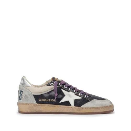 Golden Goose Svart Mocka Vit Stjärna Sneakers Gray, Herr