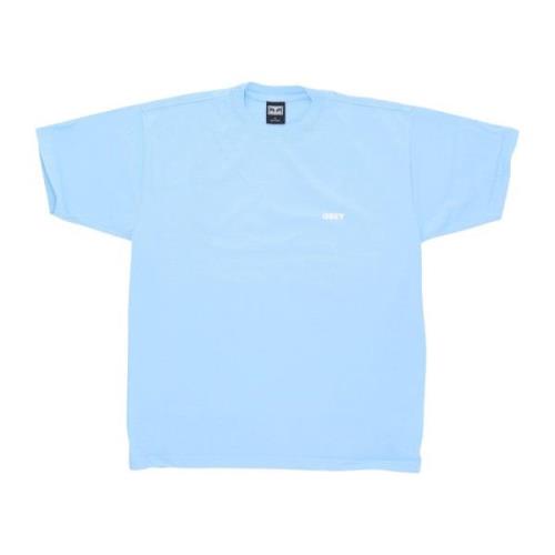 Obey Himmelblå Heavyweight Tee Herr T-shirt Blue, Herr