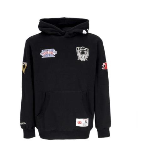 Mitchell & Ness Oakland Raiders NFL Hoodie Svart Black, Herr