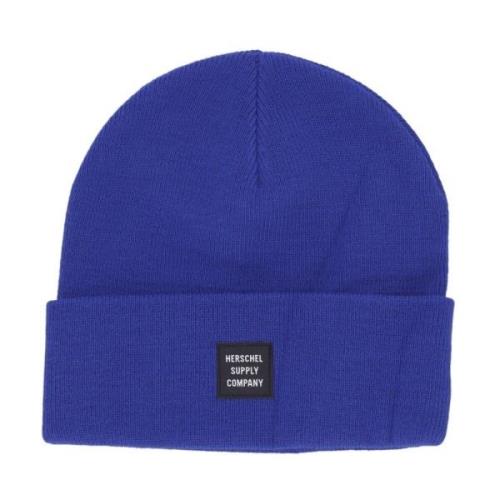 Herschel Blå Beanie Mössa med Manschett Blue, Unisex