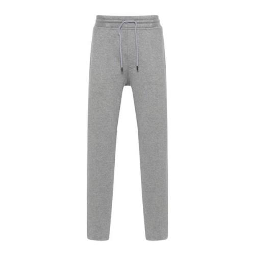 Brunello Cucinelli Grå Bomulls Sweatpants med Dragsko Gray, Herr