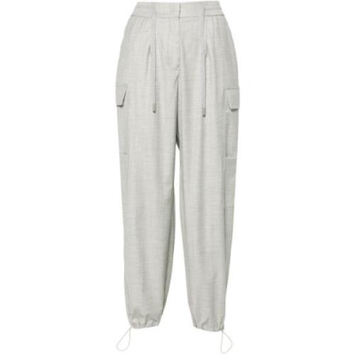 Peserico Grå Byxor Aw24 Dammode Gray, Dam