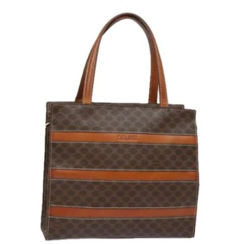 Celine Vintage Pre-owned Laeder handvskor Brown, Dam