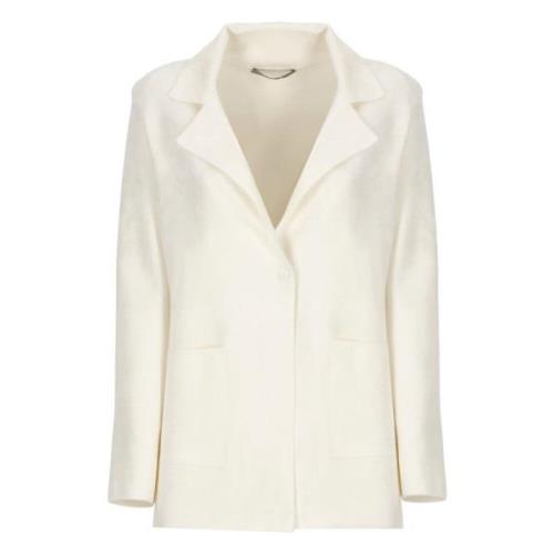 D.Exterior Ivory Ullblandning Blazer Jacka Beige, Dam