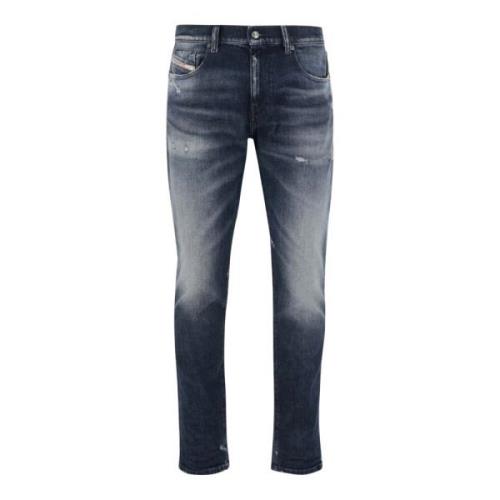 Diesel Slim Fit Stretch Bomull Denim Jeans Blue, Herr