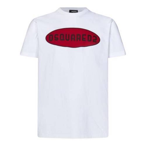 Dsquared2 Vita T-shirts och Polos High Voltage White, Herr