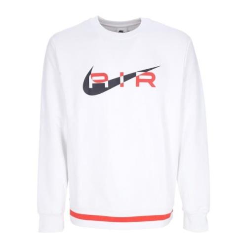 Nike Air Crew Fleece Sweatshirt White, Herr