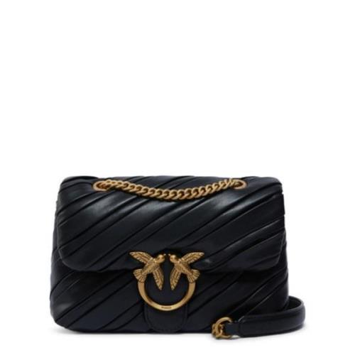 Pinko Mini Love Puff Svart Clutch Black, Dam