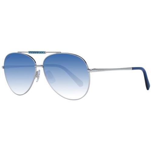 Swarovski Silver Kvinnors Aviator Solglasögon Gray, Unisex