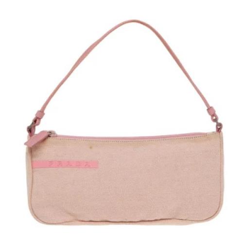 Prada Vintage Pre-owned Canvas prada-vskor Pink, Dam