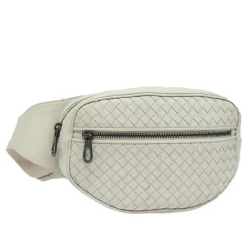 Bottega Veneta Vintage Pre-owned Laeder axelremsvskor White, Dam