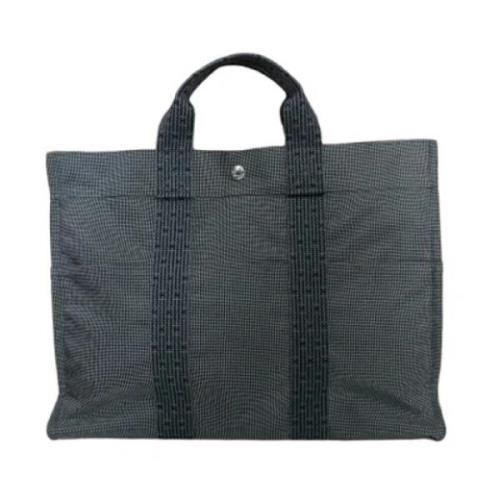 Hermès Vintage Pre-owned Canvas totevskor Gray, Dam