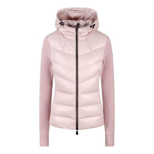 Moncler Quiltad Fleece Nylon Jacka Pink, Dam