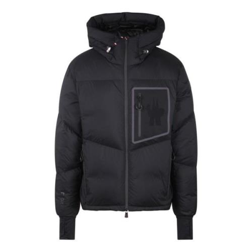 Moncler Vadderad huva jacka med dragkedja Black, Herr