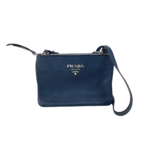 Prada Vintage Pre-owned Laeder prada-vskor Blue, Dam