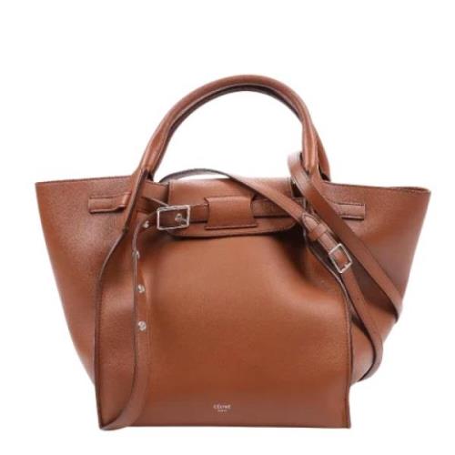 Celine Vintage Pre-owned Laeder handvskor Brown, Dam