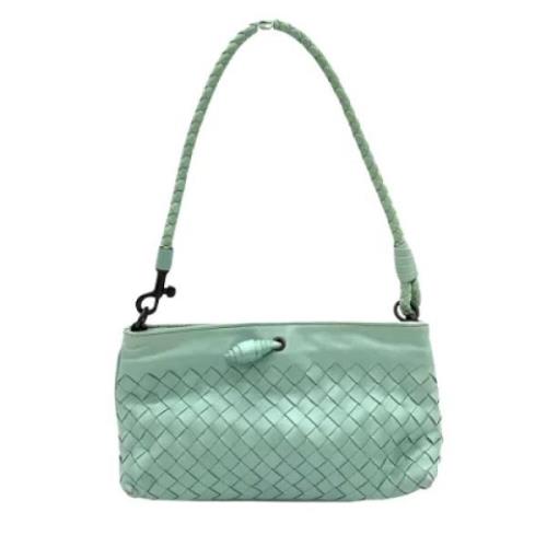 Bottega Veneta Vintage Pre-owned Laeder axelremsvskor Blue, Dam