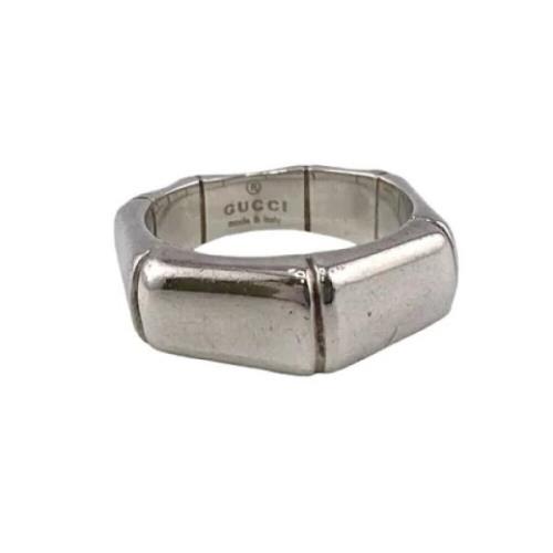 Gucci Vintage Pre-owned Silver ringar Gray, Dam